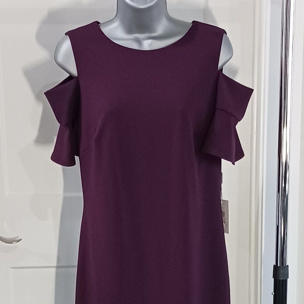 Calvin Klein Cold Shoulder Sheath Dress